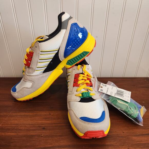 Adidas Men's Size 10.5‎ ZX 8000 x Lego A-ZX Series 2020 FZ3482 NIB - Picture 8 of 11